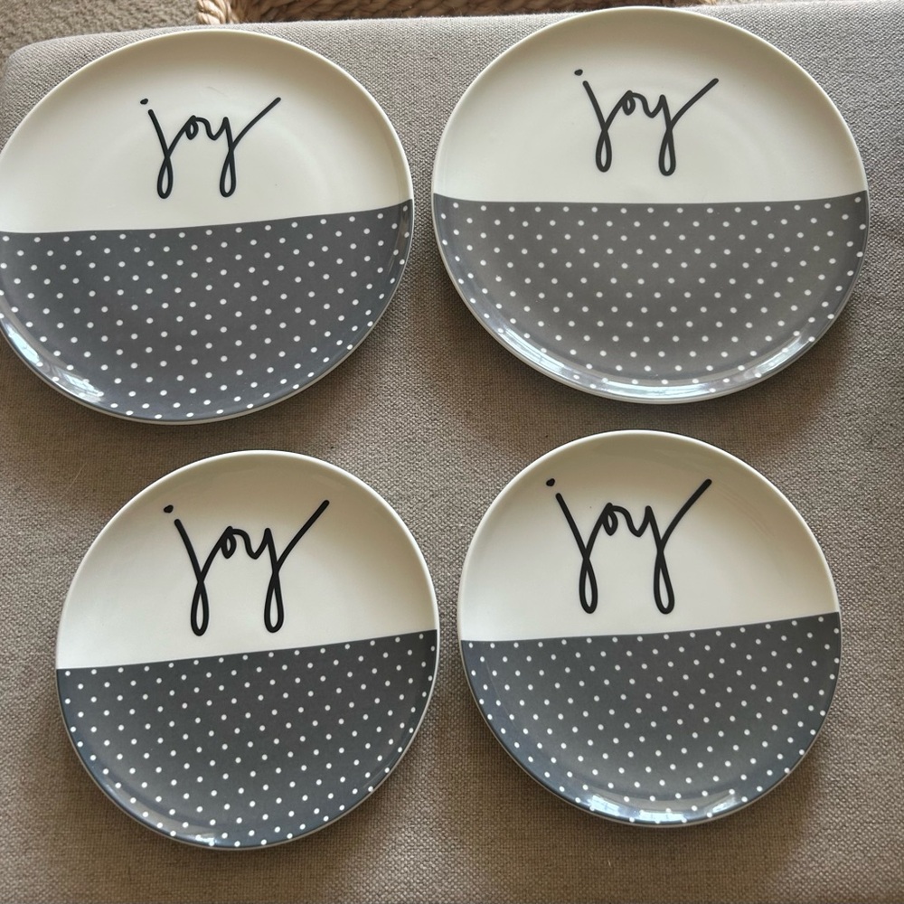 ELLEN DEGENERES - ROYAL DOULTON 8.2 & 6.2” PLATES - "JOY" PLATE - BRAND NEW